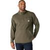 Carhartt Men’s Relaxed Fit Midweight Quarter-Zip Pocket Sweater Fleece(Dusty Olive)