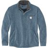 Carhartt Men’s Relaxed Fit Midweight Quarter-Zip Pocket Sweater Fleece(Thundercloud)
