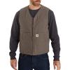 Carhartt Men’s Relaxed Fit Washed Duck SherpaLined Vest(Driftwood)