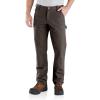Carhartt Mens Relaxed Straight Rugged Flex® Duck Double-Front Dungaree(Dark Coffee)