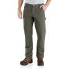 Carhartt Mens Relaxed Straight Rugged Flex® Duck Double-Front Dungaree(Moss)