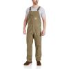 Carhartt Men’s Rugged Flex Relaxed Fit Canvas Bib Overall(Dark Khaki)