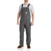 Carhartt Men’s Rugged Flex Relaxed Fit Canvas Bib Overall(Gravel)