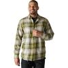 Carhartt Men’s Rugged Flex Relaxed Fit Lightweight Long-Sleeve Plaid Shirt(Dark Bronzed Green)