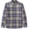 Carhartt Men’s Rugged Flex Relaxed Fit Lightweight Long-Sleeve Plaid Shirt(Faded Navy)