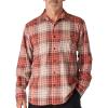 Carhartt Men’s Rugged Flex Relaxed Fit Lightweight Long-Sleeve Plaid Shirt(Spice Red)