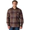 Carhartt Men’s Rugged Flex Relaxed Fit Midweight Flannel Long-Sleeve Plaid Shirt(Dark Sepia)