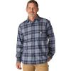 Carhartt Men’s Rugged Flex Relaxed Fit Midweight Flannel Long-Sleeve Plaid Shirt(Light Faded Navy)