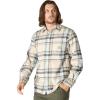 Carhartt Men’s Rugged Flex Relaxed Fit Midweight Flannel Long-Sleeve Plaid Shirt(Oat Milk)