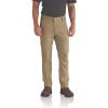 Carhartt Mens Rugged Flex® Straight Fit Canvas 5-Pocket Tapered Work Pant(Dark Khaki)