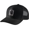 Carhartt Men’s Rugged Flex Twill Mesh-Back Camo Patch Cap(Black)