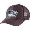 Carhartt Men’s Rugged Flex Twill Mesh-Back Script Patch Cap(Dark Sepia)