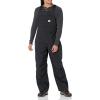 Carhartt Men’s Storm Defender Loose Fit Heavyweight Bib Overall(Black)
