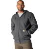 Carhartt Men’s Tall Rain Defender Paxton Heavyweight Hooded Zip Front Sweatshirt(Carbon Heather)