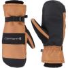Carhartt Men’s Waterproof Insulated Knit Cuff Mitten(Brown/Black)