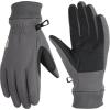 Carhartt Men’s Wind Fighter Thermal-Lined Fleece Touch-Sensitive Knit Cuff Glove(Gray)