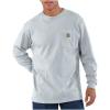 Carhartt Men’s Workwear Pocket Long Sleeve T-shirt(Ash)
