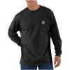 Carhartt Men’s Workwear Pocket Long Sleeve T-shirt(Black)