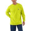 Carhartt Men’s Workwear Pocket Long Sleeve T-shirt(Brite Lime)