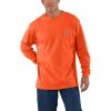 Carhartt Men’s Workwear Pocket Long Sleeve T-shirt(Brite Orange)