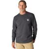 Carhartt Men’s Workwear Pocket Long Sleeve T-shirt(Carbon Heather)