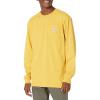 Carhartt Men’s Workwear Pocket Long Sleeve T-shirt(Dijon Heather)