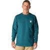 Carhartt Men’s Workwear Pocket Long Sleeve T-shirt(Greenstone Heather)