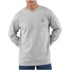 Carhartt Men’s Workwear Pocket Long Sleeve T-shirt(Heather Grey)