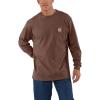 Carhartt Men’s Workwear Pocket Long Sleeve T-shirt(Mocha Heather)