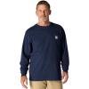 Carhartt Men’s Workwear Pocket Long Sleeve T-shirt(Navy)
