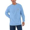 Carhartt Men’s Workwear Pocket Long Sleeve T-shirt(Skystone Heather)