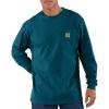 Carhartt Men’s Workwear Pocket Long Sleeve T-shirt(Stream Blue)