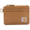 Carhartt Women’s Casual Nylon Duck Zippered Card Keeper Wallets(Nylon Duck Zippered (Carhartt Brown))