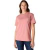Carhartt Women’s Loose Fit Heavyweight Short-Sleeve Pocket T-Shirt(Rose Tint Heather)