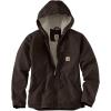 Carhartt Women’s Loose Fit Washed Duck Sherpa Lined Jacket(Dark Brown)