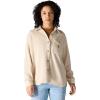 Carhartt Women’s Oversized-fit Heavyweight Waffle Knit Shirt(Oat Milk)