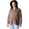 Carhartt Women’s Oversized-fit Heavyweight Waffle Knit Shirt(Sepia)