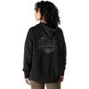 Carhartt Women’s Oversized-fit Midweight Hooded Heart Graphic Sweatshirt(Black)