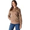 Carhartt Women’s Relaxed Fit Midweight Logo Sleeve Graphic Printed Sweatshirt(Soft Sepia Vintage Camo)