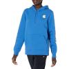 Carhartt Women’s Relaxed Fit Midweight Logo Sleeve Graphic Sweatshirt(Light Cobalt)