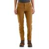 Carhartt Women’s Rugged Flex Relaxed Fit Twill Double-Front Work Pant(Carhartt Brown)