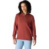 Carhartt Women’s TENCEL Fiber Series Relaxed Fit Half-Zip Sweatshirt(Spice Red)