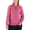 Carhartt Women’s TENCEL Fiber Series Relaxed Fit Half-Zip Sweatshirt(Woodrose)