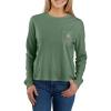 Carhartt Women’s Tencel Fiber Series Loose Fit Long-Sleeve Pocket T-Shirt(Frosted Balsam)