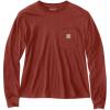 Carhartt Women’s Tencel Fiber Series Loose Fit Long-Sleeve Pocket T-Shirt(Spice Red)