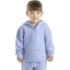 Carhartt girls Long-sleeve Half-zip Hooded Sweatshirt(Med Purple)
