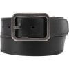 Carhartt mens Durable Full Grain Leather Reversible Center Bar Buckle Belt, W/Rugged Antique Nickle Hardware(Brown/Black)
