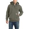 Carhartt mens Rain Defender Loose Fit Heavyweight Quarter-zip Sweatshirt(Dusty Olive)