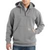 Carhartt mens Rain Defender Loose Fit Heavyweight Quarter-zip Sweatshirt(Heather Gray)