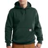 Carhartt mens Rain Defender Loose Fit Heavyweight Sweatshirt(Dark Green)